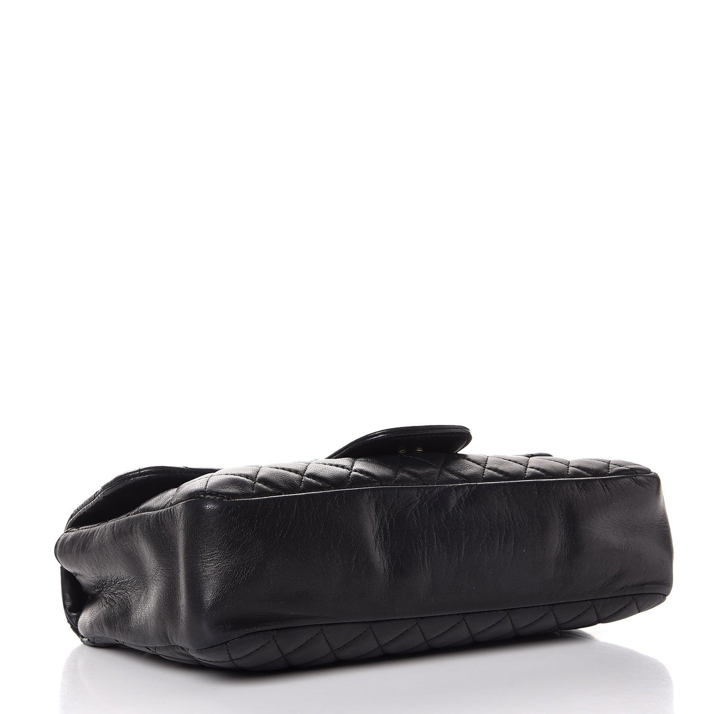 Lambskin Quilted Medium Westminster Pearl Flap Black