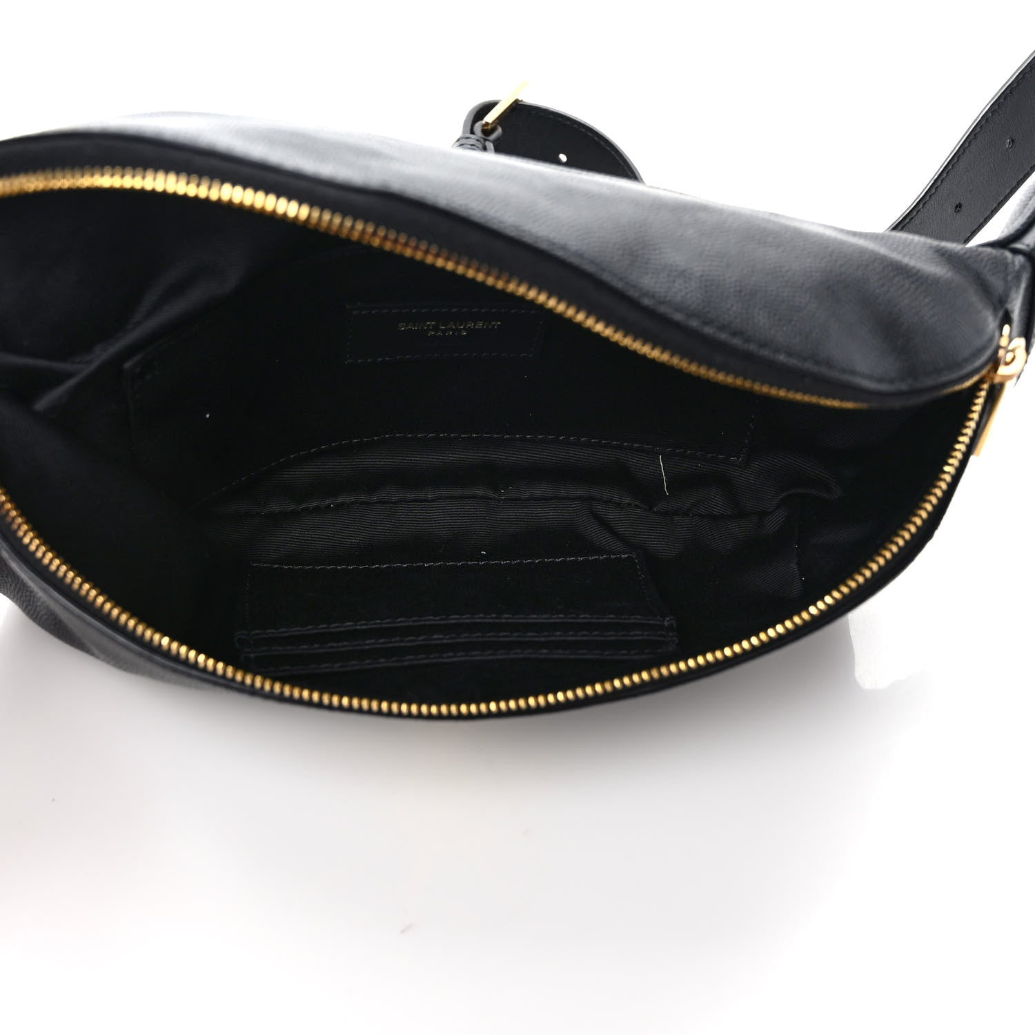 Saint Laurent Grain De Poudre Monogram Belt Bag Black 5 of 9