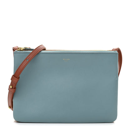 Celine Lambskin Small Multicolor Trio Crossbody Bag Antarctic 1 of 13