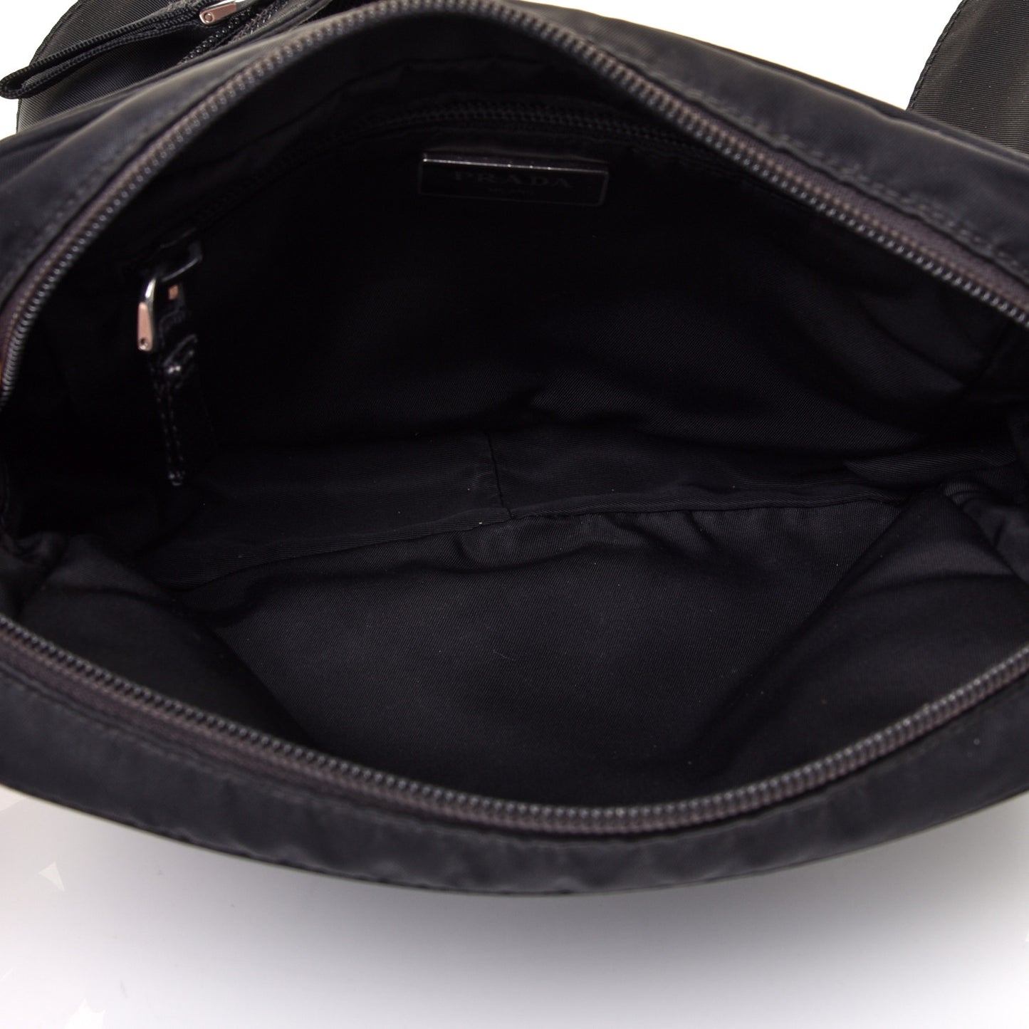 Tessuto Nylon Saffiano Belt Bag Nero Black