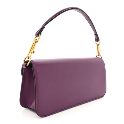 Valentino Garavani Calfskin Vlogo Loco Shoulder Bag Prune 3 of 20