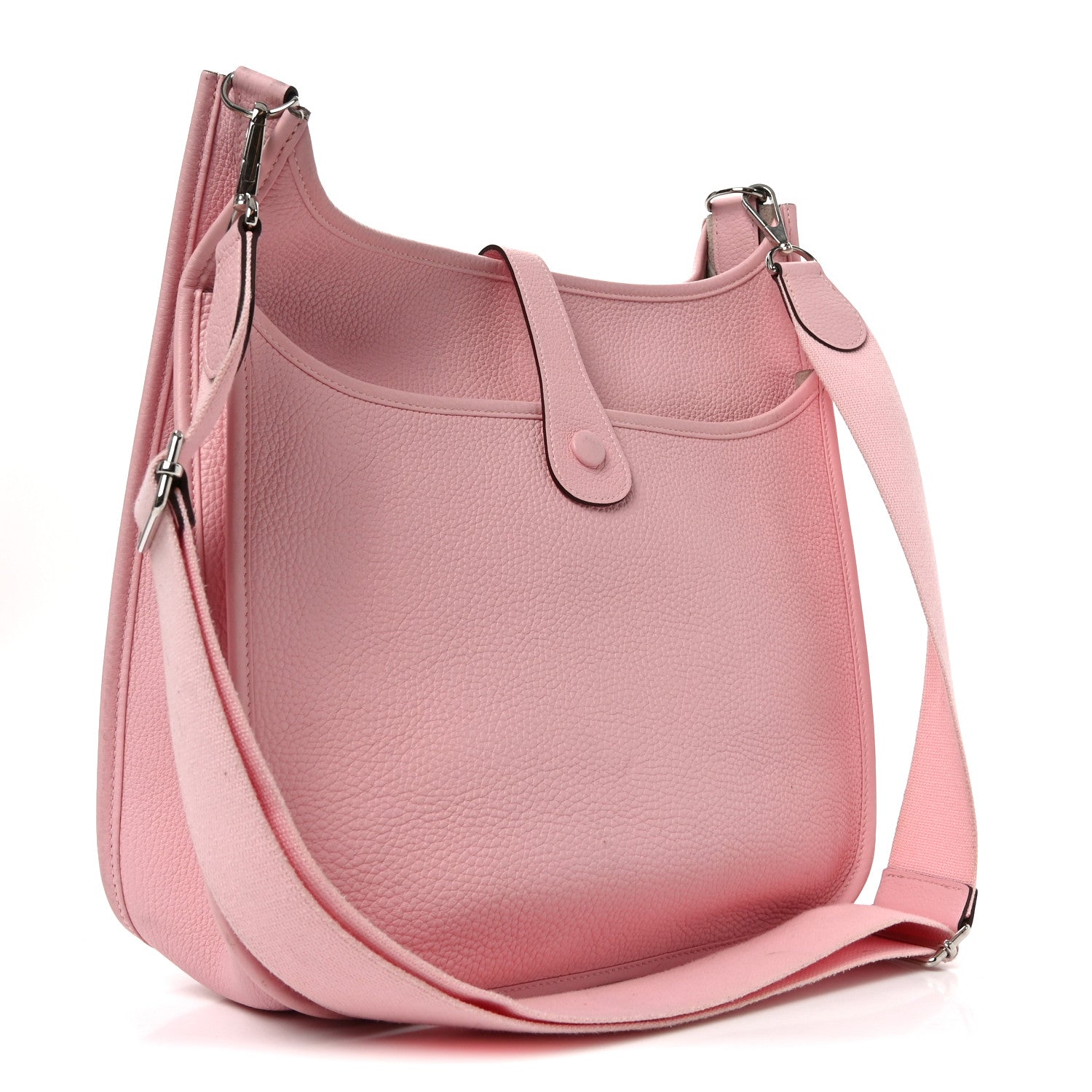 Hermes Taurillon Clemence Evelyne III GM Rose Sakura 3 of 9