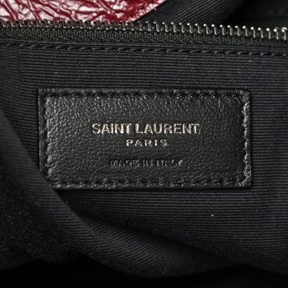 Saint Laurent Crinkled Calfskin Matelasse Monogram Niki Shoulder Bag Rouge Legion 7 of 11