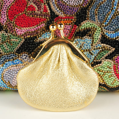 Judith Leiber Swarovski Crystal Floral Minaudiere Evening Bag 9 of 9