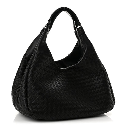 Bottega Veneta Nappa Intrecciato Medium Campana Shoulder Bag Black 4 of 14
