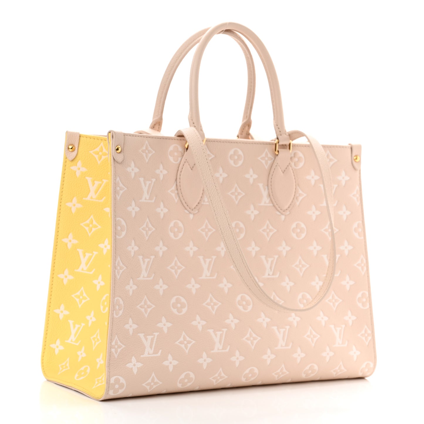 Empreinte Monogram Spring In The City Onthego MM Beige Pink Yellow