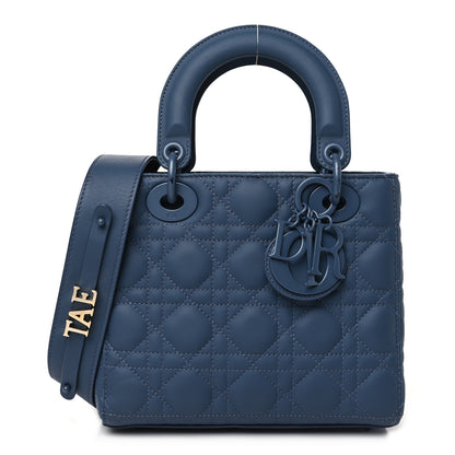 Christian Dior Ultra Matte Calfskin Cannage Small My ABCDior Lady Dior Dark Denim Blue 1 of 13