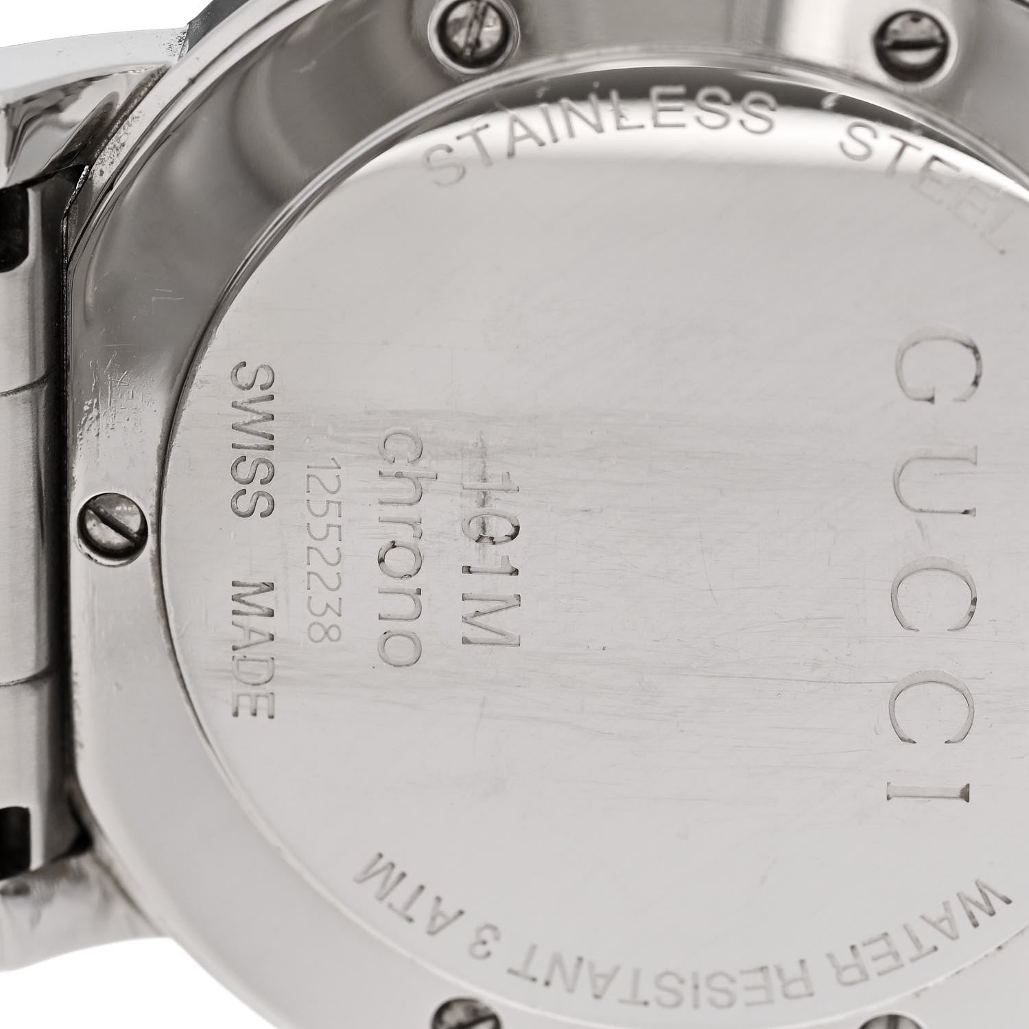 Gucci Stainless Steel 44mm 101M G-Chrono Chronoscope Quartz Watch Black 5 of 7