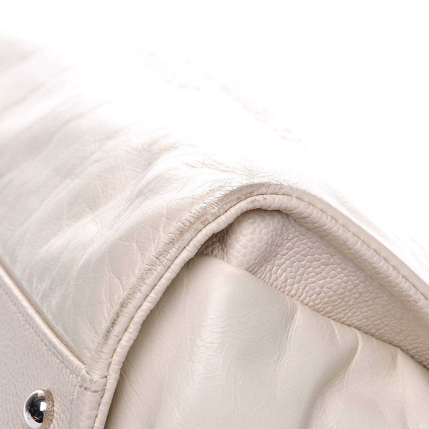 Chanel Glazed Calfskin Large Deauville Tote Ivory 11 of 13
