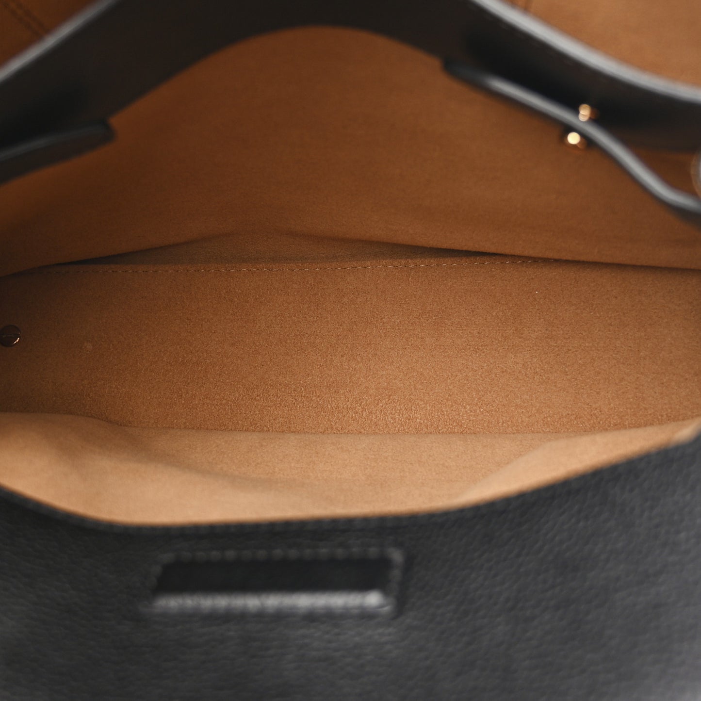 Grained Calfskin Medium Milla Tote Black