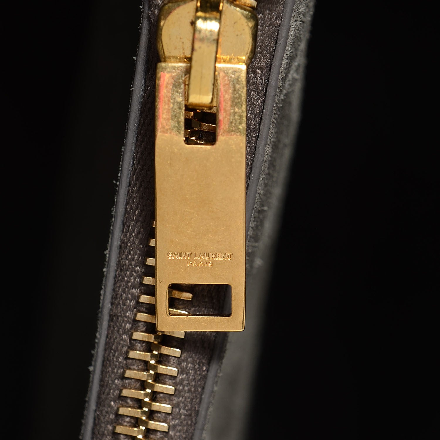 Saint Laurent Calfskin Crocodile Embossed Small Sac De Jour Fog 8 of 9