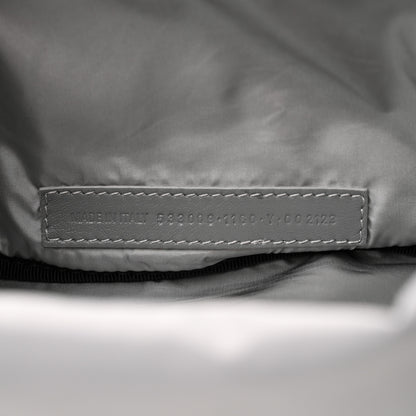 Balenciaga Textured Sport Nylon Logo Embroidered Wheel Beltpack Grey White 7 of 10