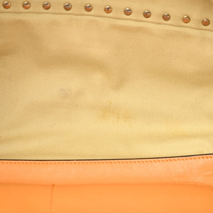 Valentino Garavani Vitello Medium Rockstud Tote Orange Fluo 11 of 13