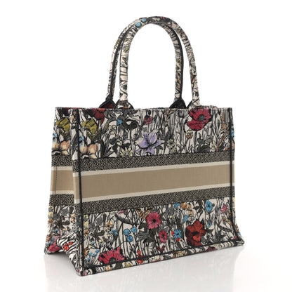 Christian Dior Canvas Embroidered Medium Mille Fleurs Book Tote Multicolor 2 of 12