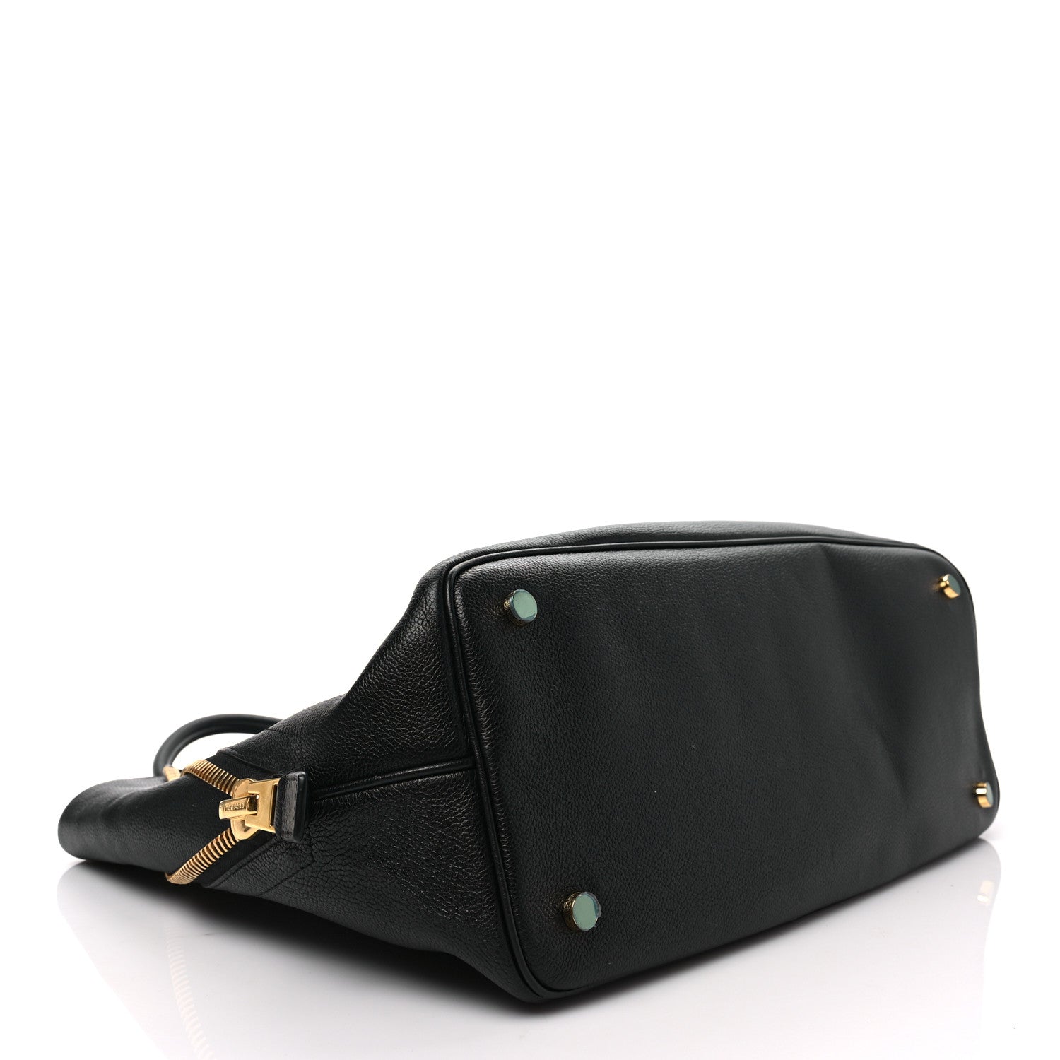 Tom Ford Pebbled Calfskin Large Jennifer Zip Tote Black 3 of 6