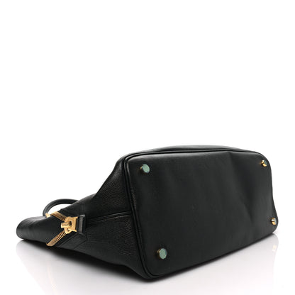 Tom Ford Pebbled Calfskin Large Jennifer Zip Tote Black 3 of 6
