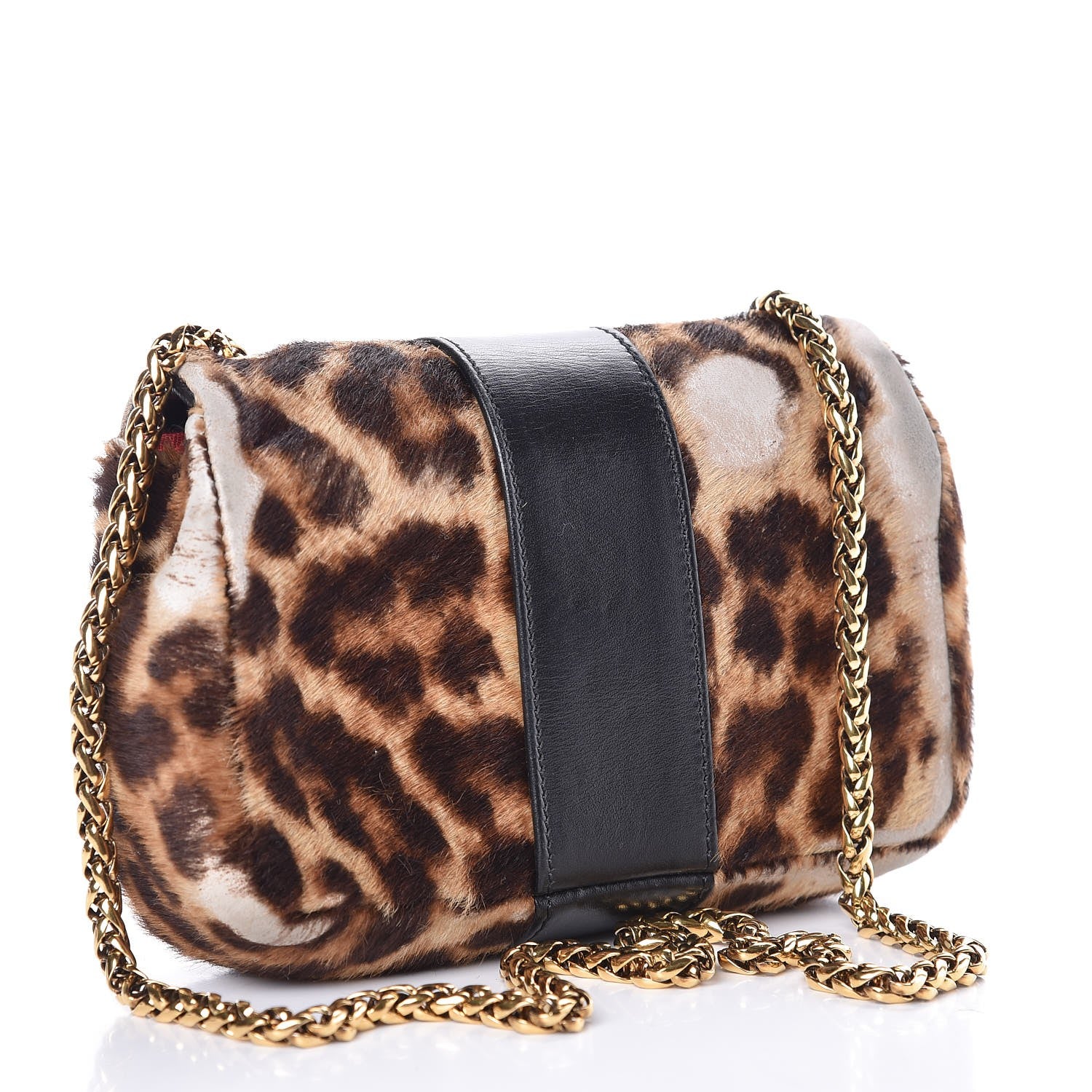 Christian Louboutin Calf Hair Leopard Print Sweet Charity Crossbody Bag 3 of 12