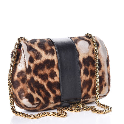Christian Louboutin Calf Hair Leopard Print Sweet Charity Crossbody Bag 3 of 12
