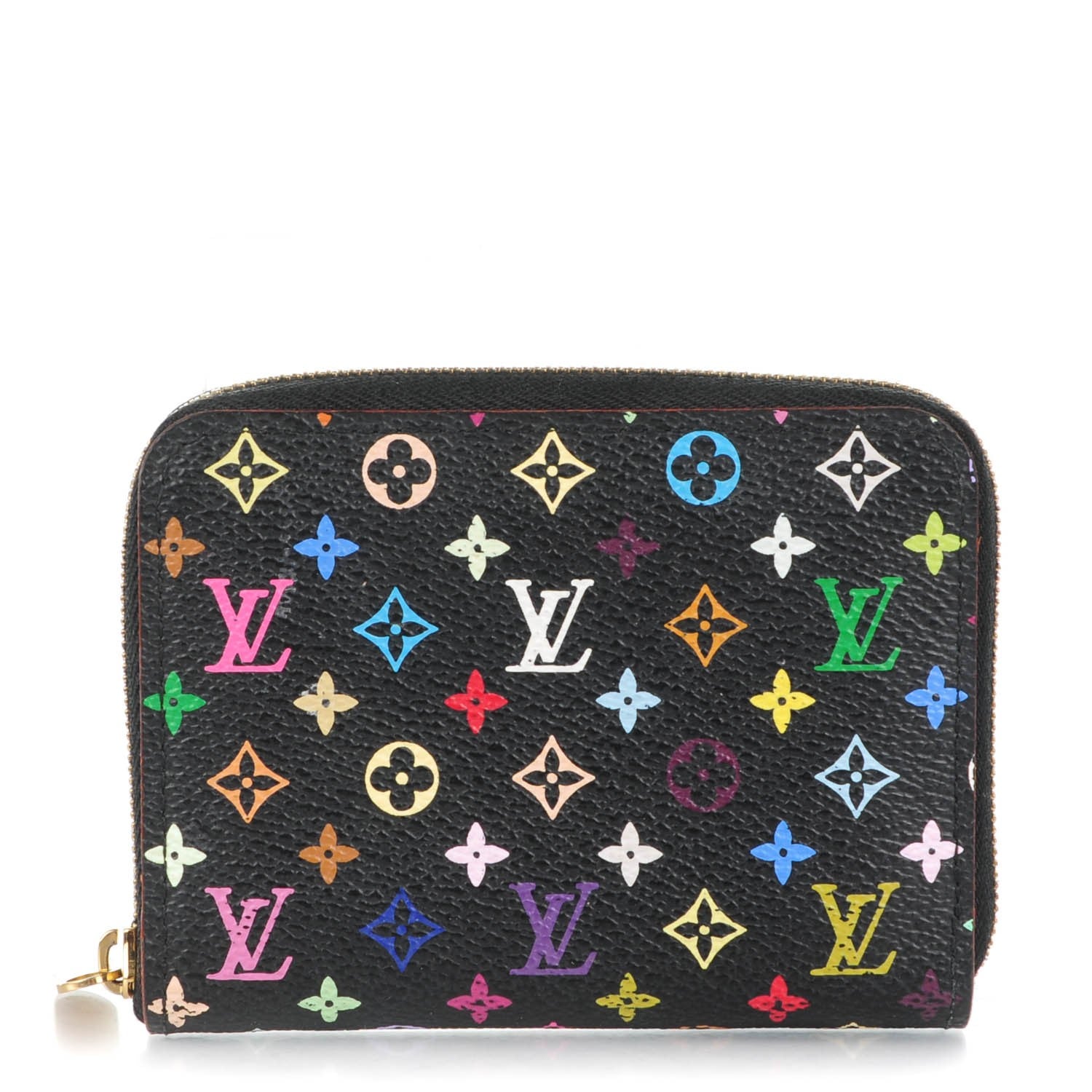 Louis Vuitton Monogram Multicolor Zippy Coin Purse Black Grenade 1 of 7