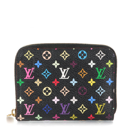 Louis Vuitton Monogram Multicolor Zippy Coin Purse Black Grenade 1 of 7