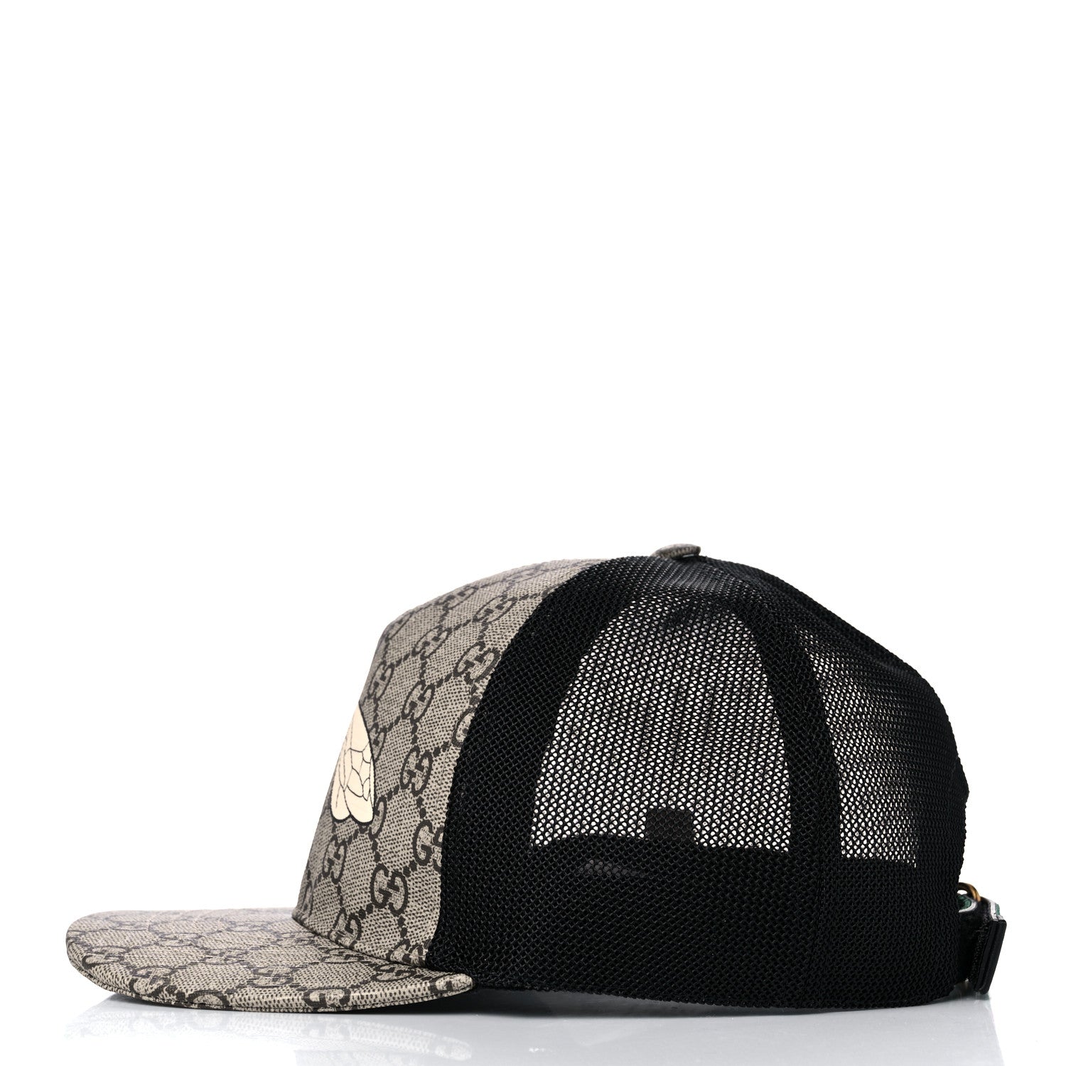 Gucci GG Supreme Monogram Bee Print Baseball Hat L Beige 3 of 10