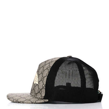 Gucci GG Supreme Monogram Bee Print Baseball Hat L Beige 3 of 10