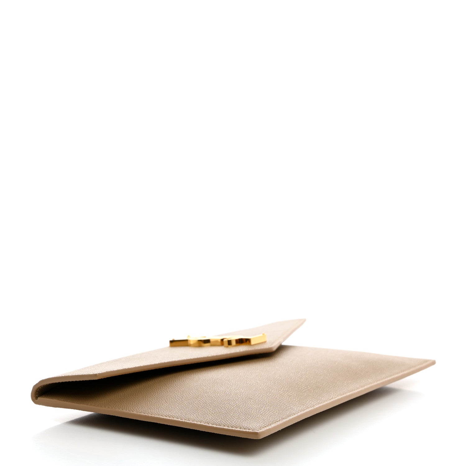 Saint Laurent Grain De Poudre Uptown Pouch Dark Beige 4 of 7