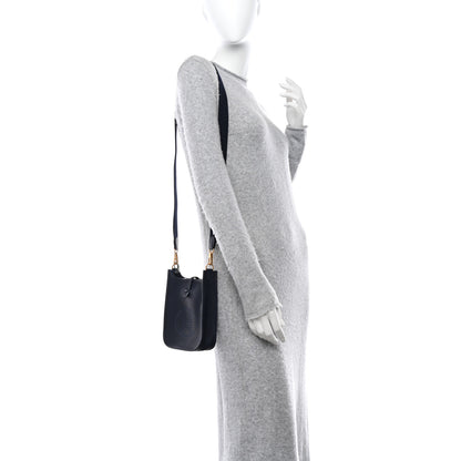 Hermes Taurillon Clemence Evelyne TPM Bleu Nuit 2 of 11