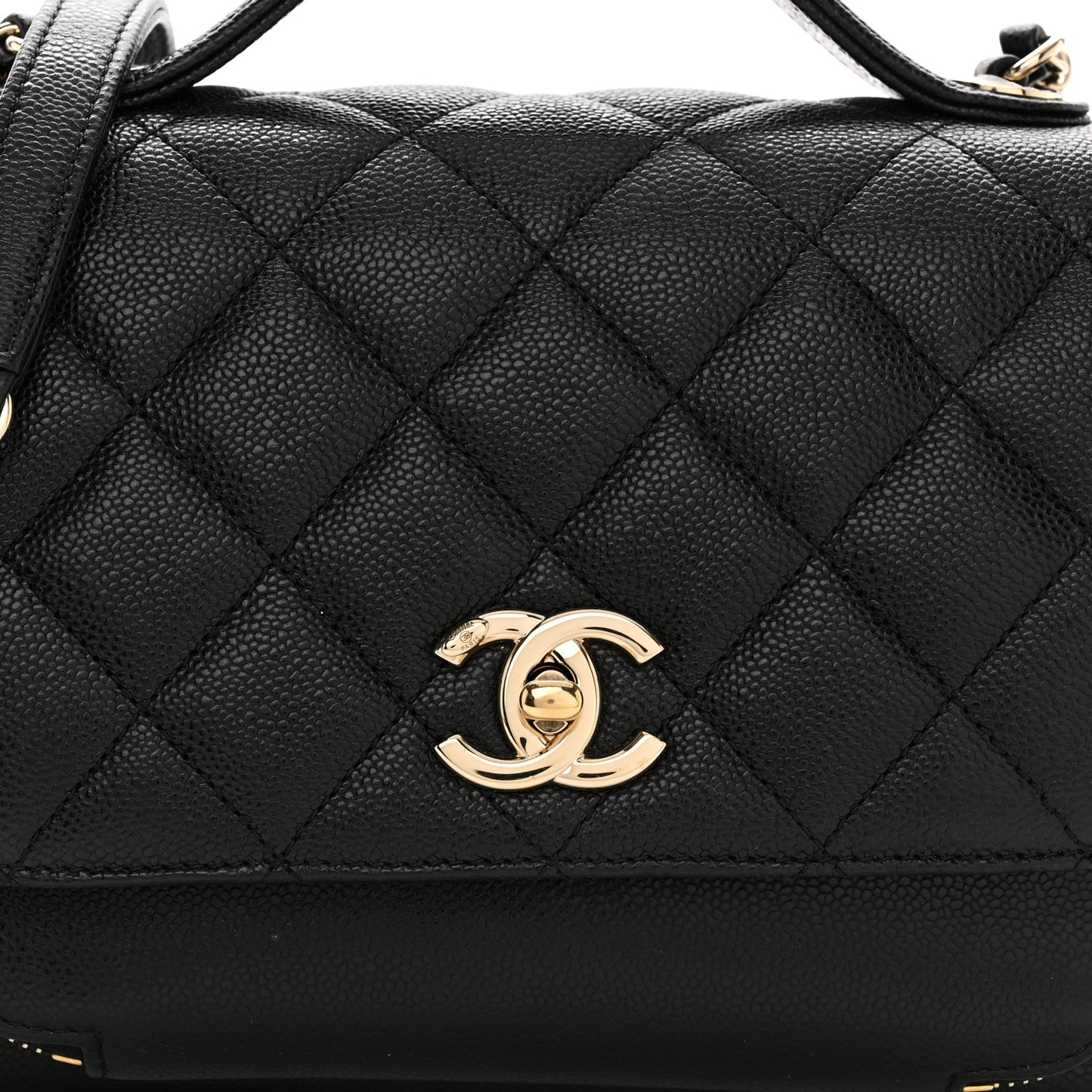Caviar Quilted Medium Business Affinity Flap Black