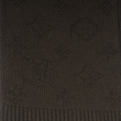 Louis Vuitton Cashmere Monogram Winter Scarf Brown 2 of 4