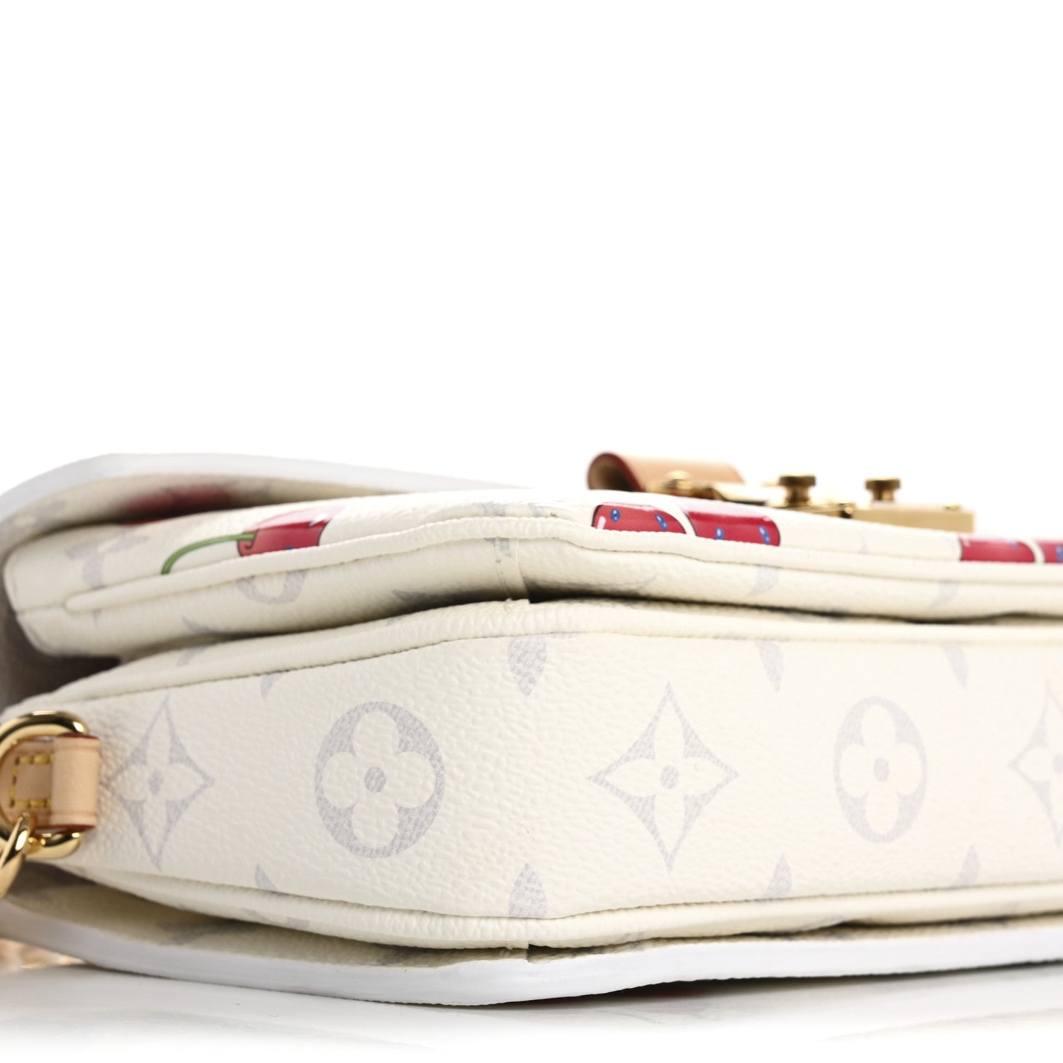 Louis Vuitton LV X TM Monogram Cerises Pochette Metis East West White 6 of 10