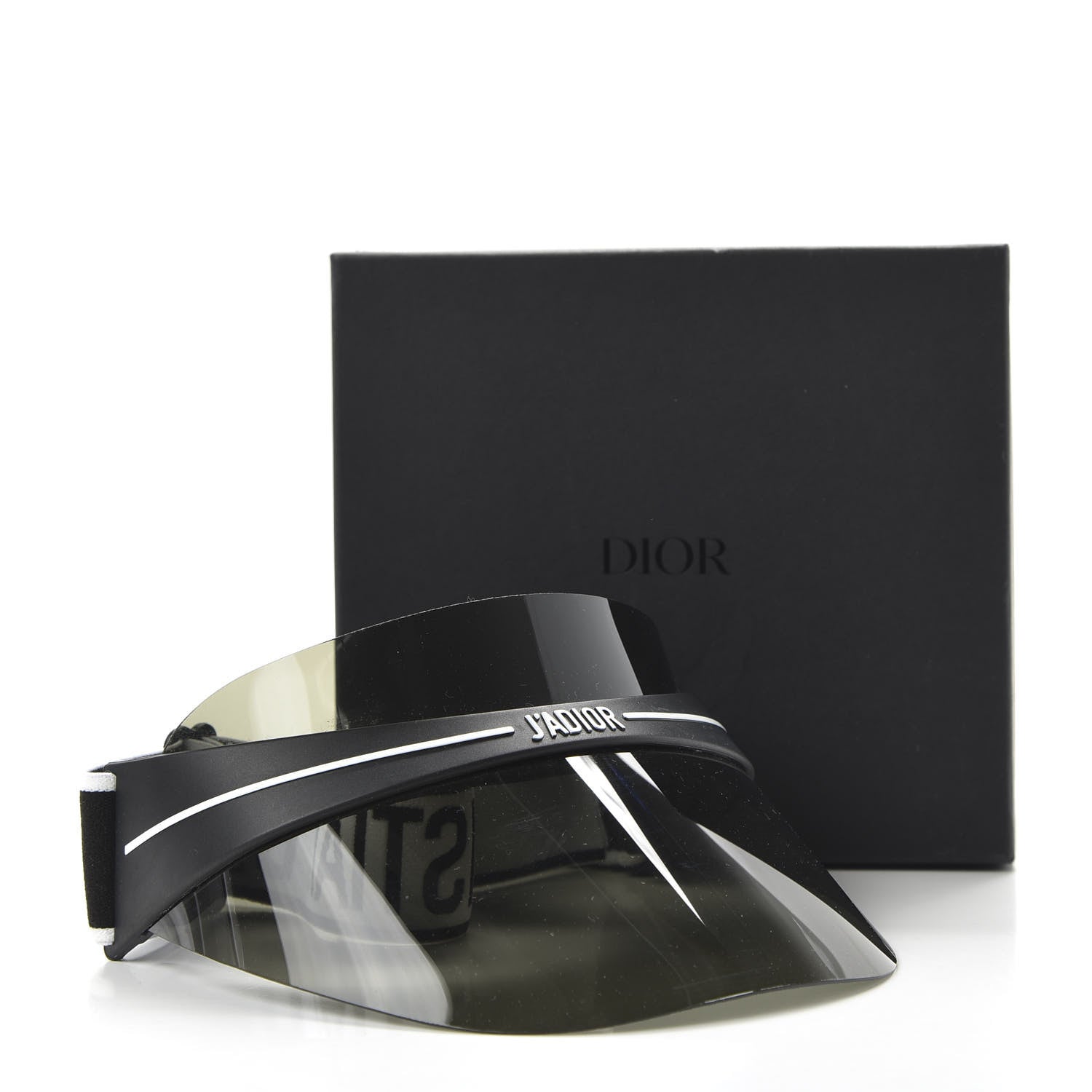 Christian Dior Mirrored DiorClub1 Sun Visor Black 9 of 9