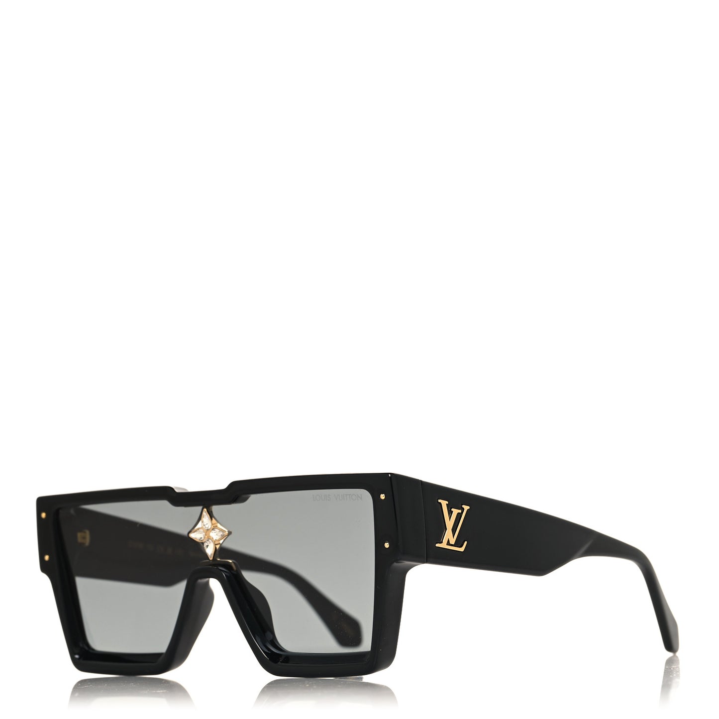 Acetate Swarovski Crystal Cyclone Sunglasses Z1578E Black