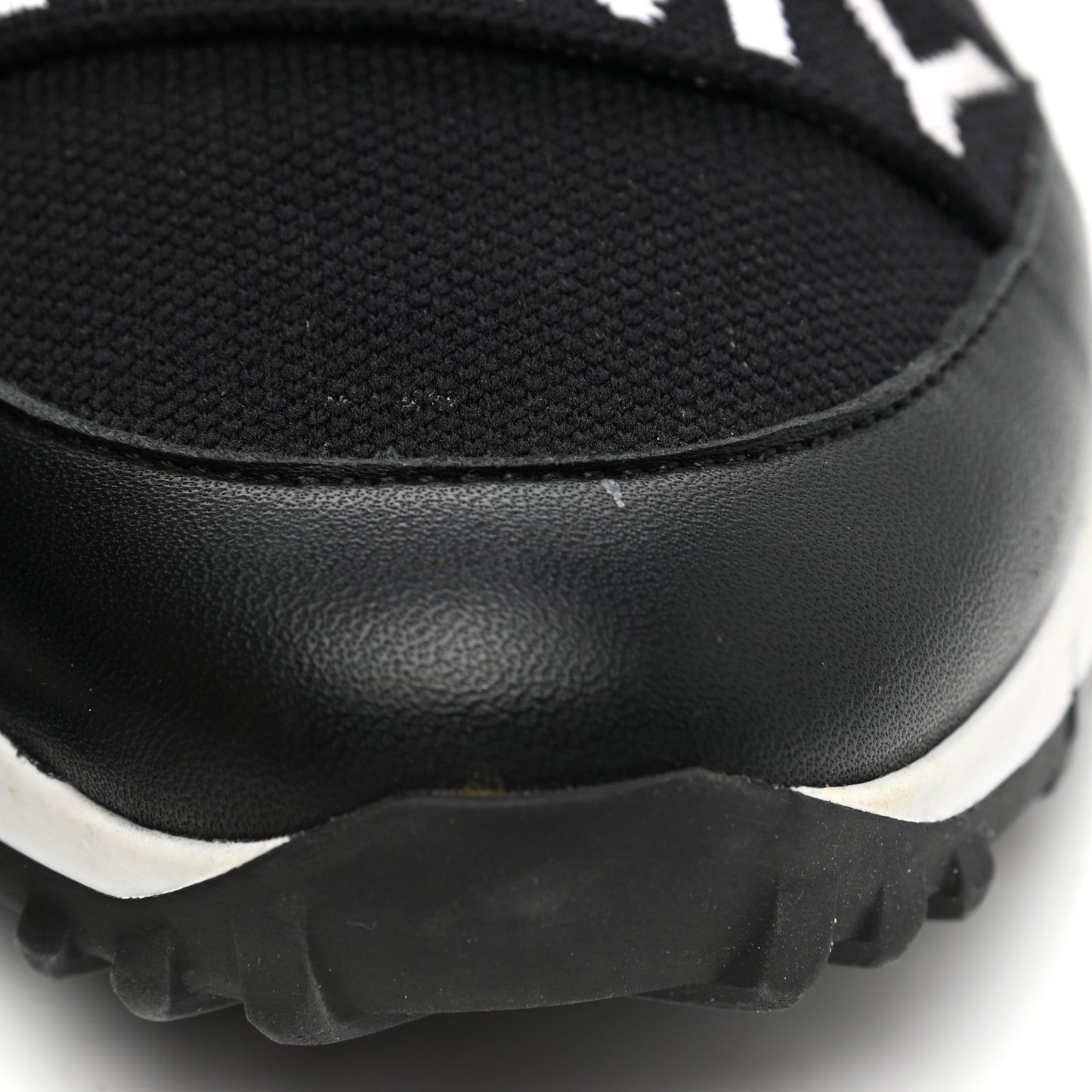 Nappa Knit Toronto Slip-On Sneakers 37 Black
