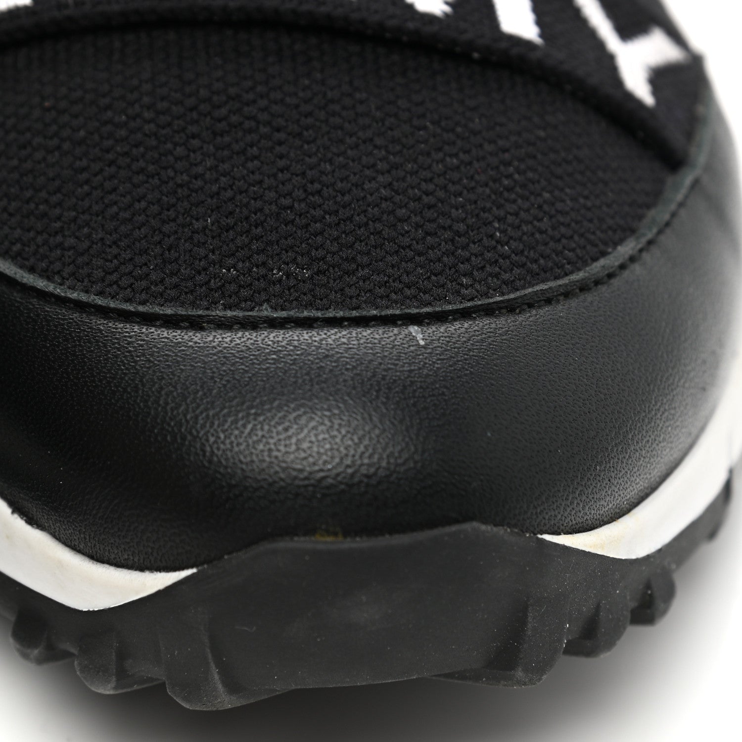 Jimmy Choo Nappa Knit Toronto Slip-On Sneakers 37 Black 8 of 9