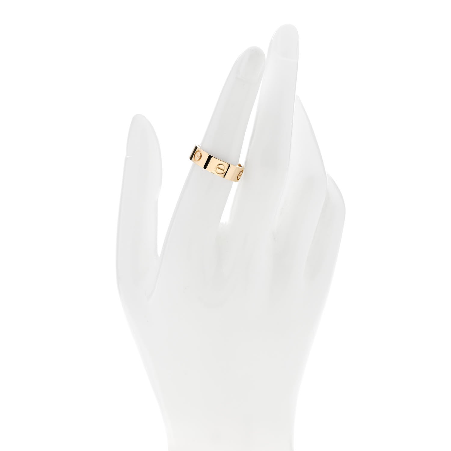 Cartier 18K Yellow Gold 5.5mm LOVE Ring 53 6.5 2 of 4