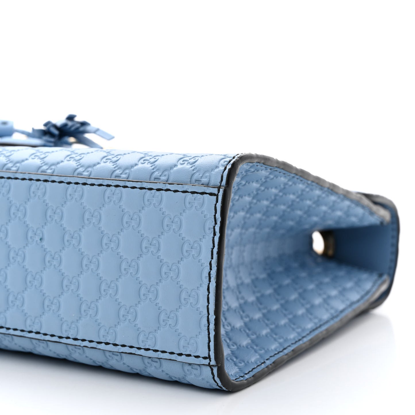 Microguccissima Medium Emily Chain Shoulder Bag Mineral Blue