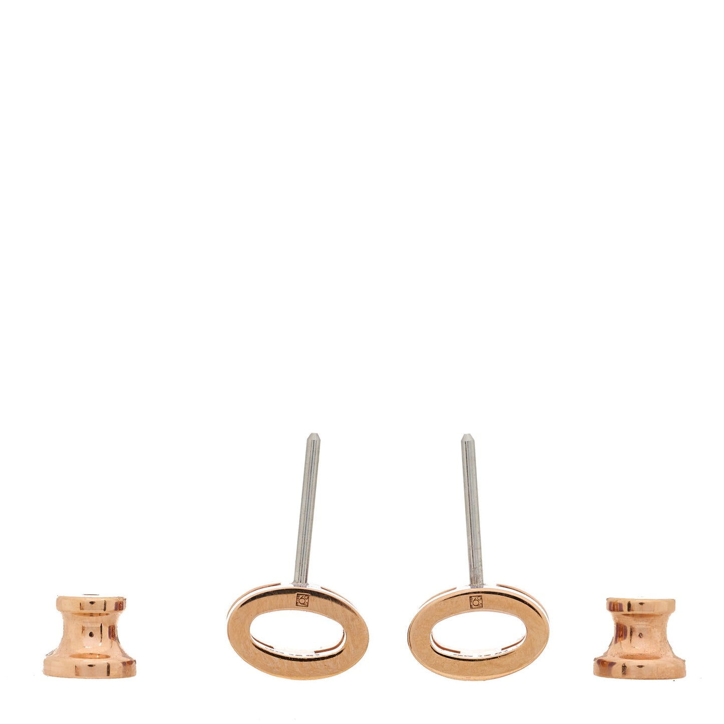 Rose Gold Lacquered Mini Pop H Earrings Lilac
