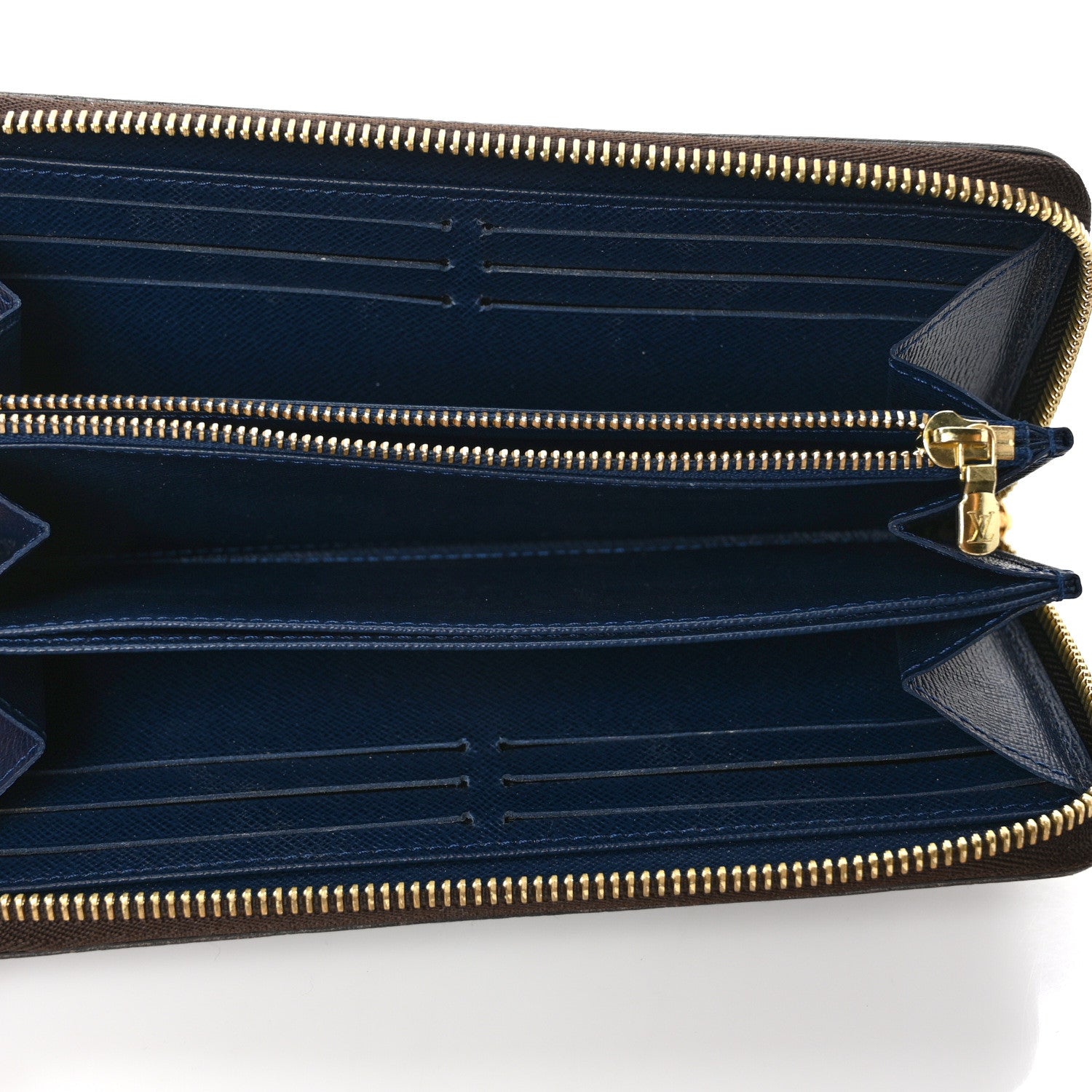 Louis Vuitton Monogram My LV Heritage Zippy Organizer Wallet Bleu Marine Bleu Vert 5 of 6