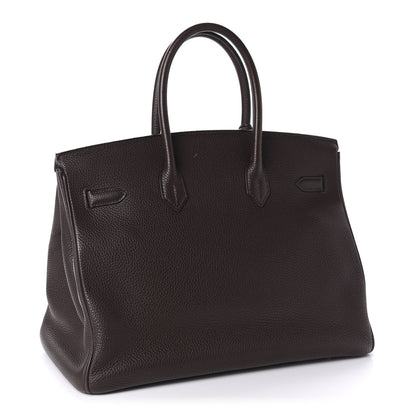 Hermes Togo Birkin 35 Chocolate 3 of 16