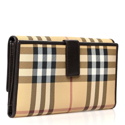 Burberry House Check Continental Wallet Dark Brown 3 of 10