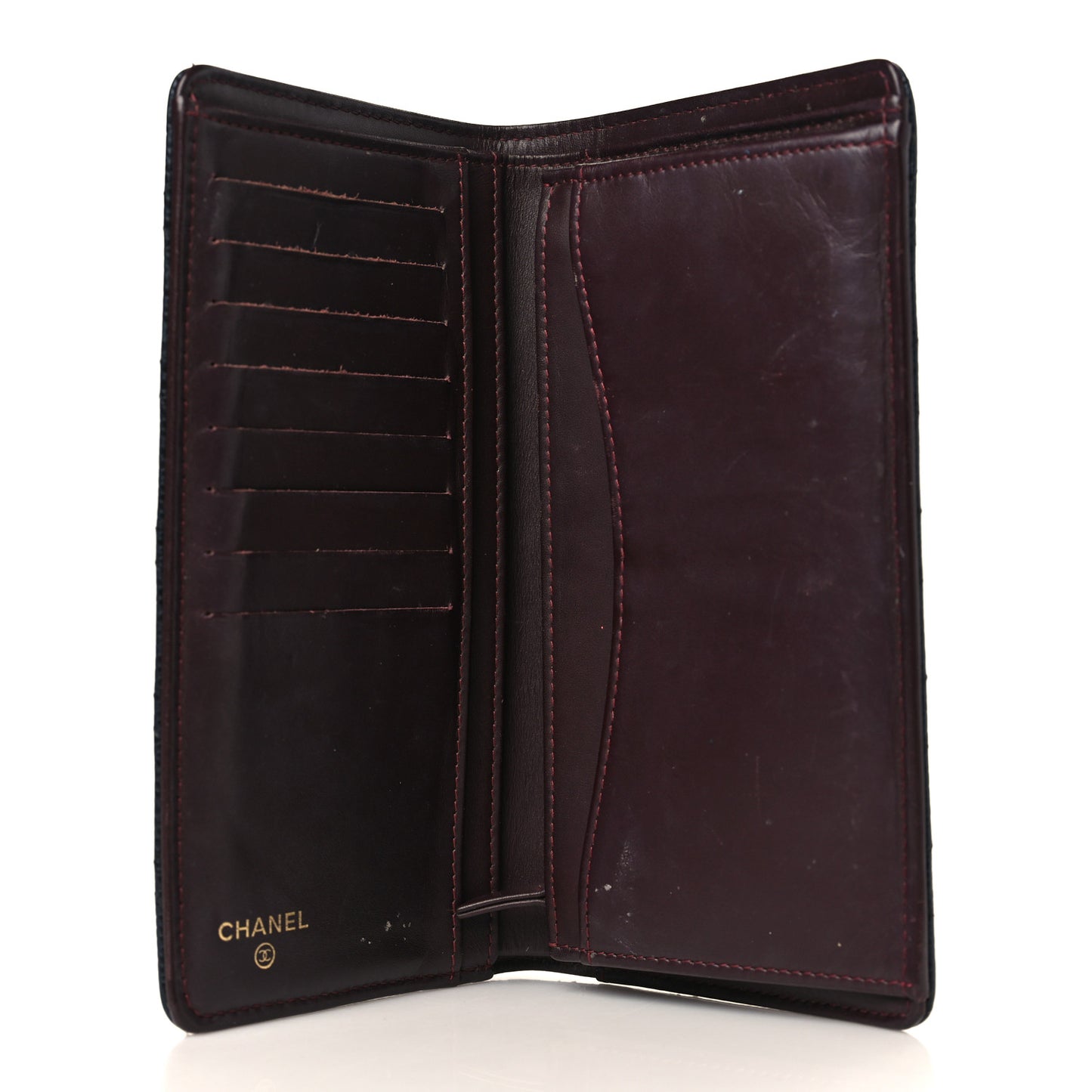 Caviar Quilted Yen Wallet Black