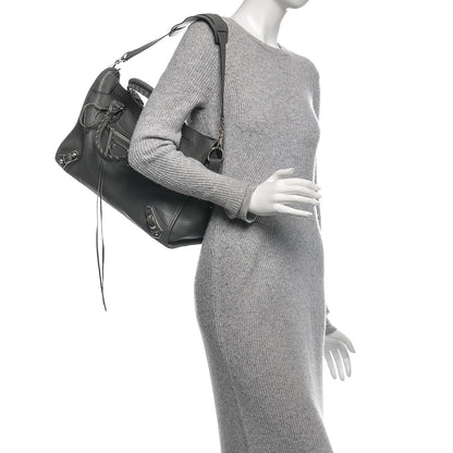 Balenciaga Chevre Silver Metallic Edge Hardware City Gris Acier 2 of 6