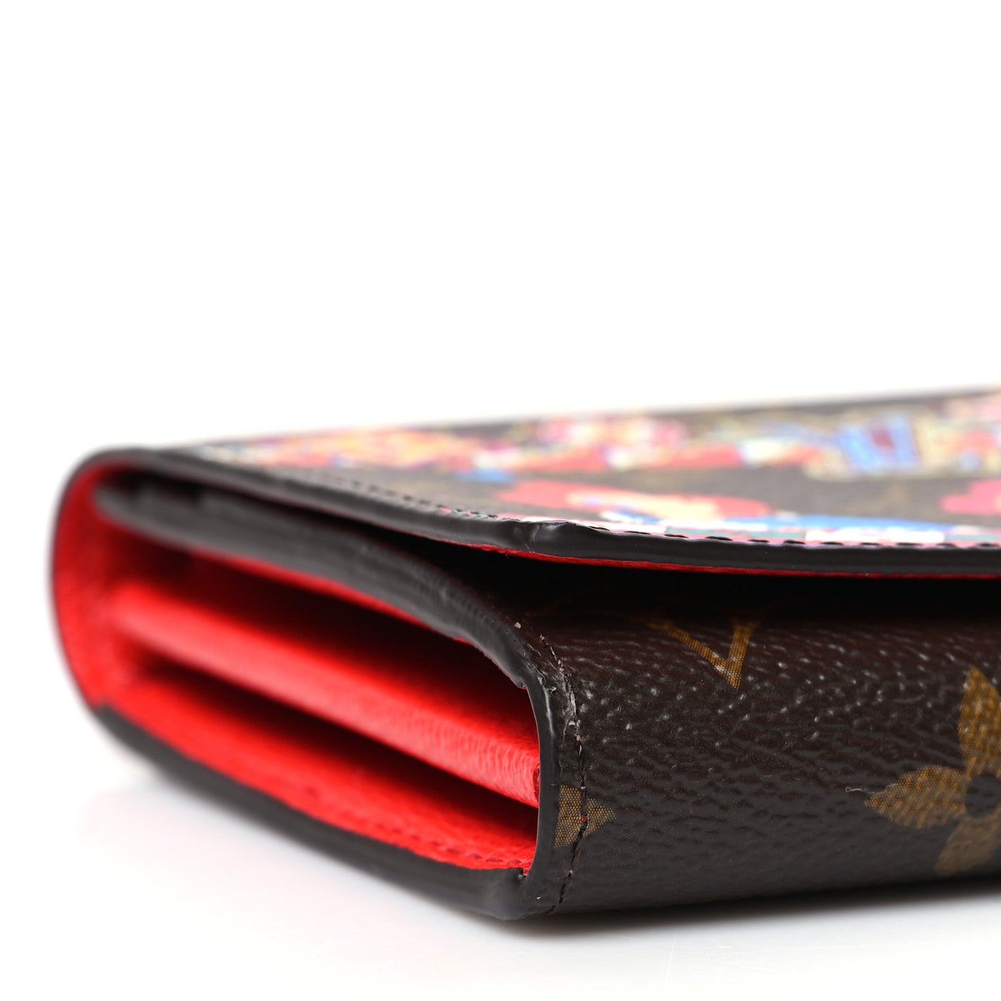 Monogram 2020 Christmas Animation Sarah Wallet Coquelicot