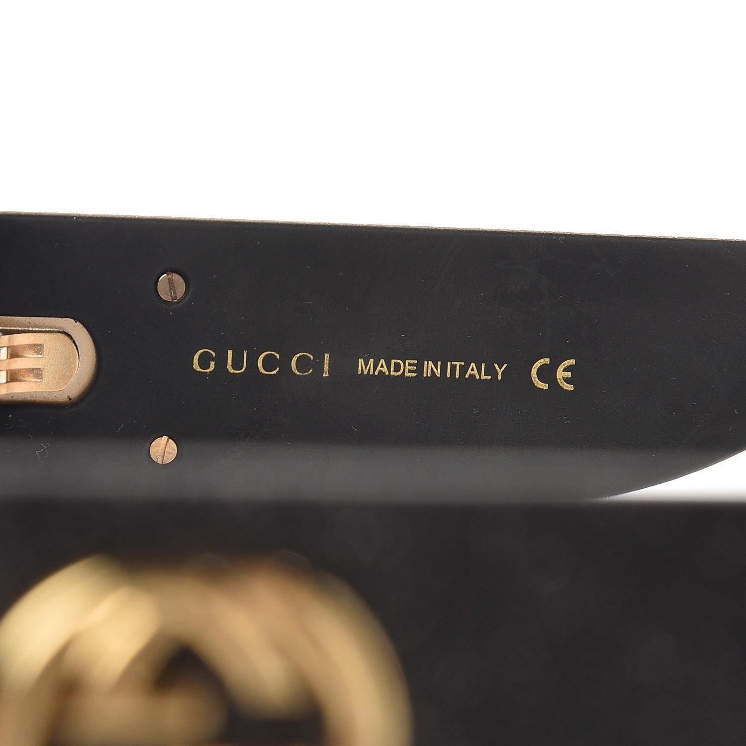 Gucci Square Frame Glitter GG0102S Sunglasses Black 6 of 9