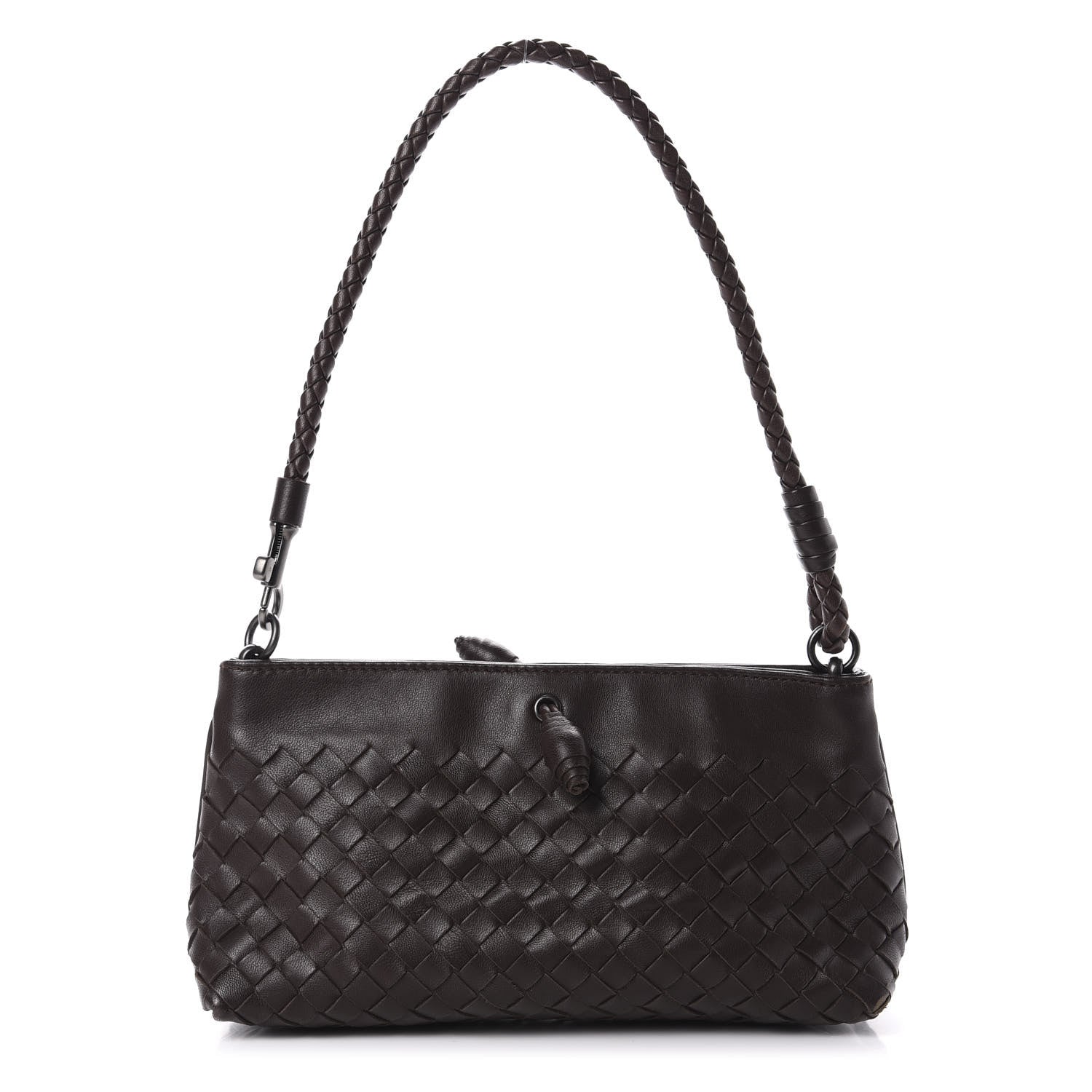 Bottega Veneta Nappa Intrecciato Mini Shoulder Bag Ebano 1 of 11
