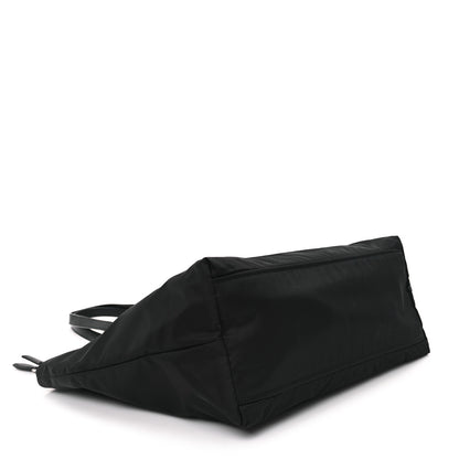 Prada Tessuto Nylon Saffiano Shopping Tote Black 4 of 10