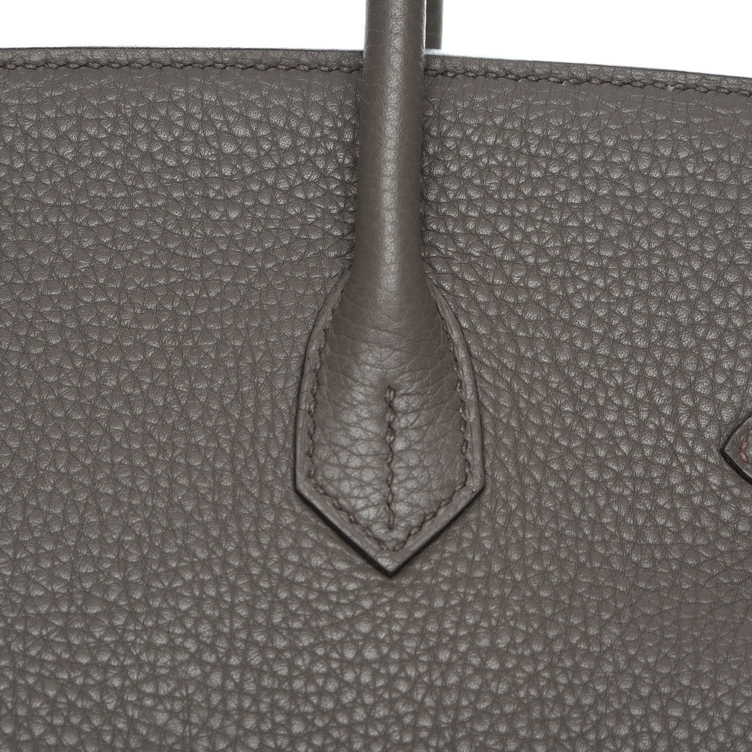 Hermes Taurillon Clemence Birkin 35 Etain 24 of 29