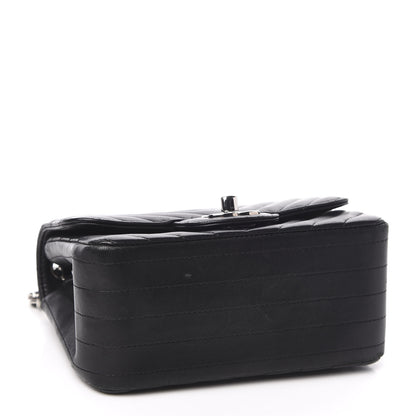 Chanel Lambskin Chevron Quilted Mini Square Flap Black 4 of 10
