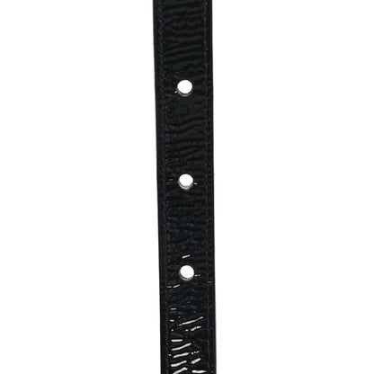 Gucci Skipper Calfskin Enamel GG 15mm Belt 90 36 Black 3 of 7